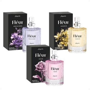 Imagem de Kit Jequiti Colônia Feminina Fléur: Orchidée, Jasmin e Rosé 25ml