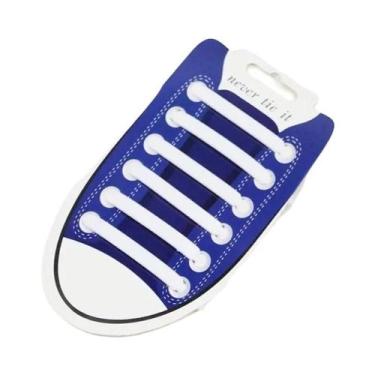 Imagem de 12 Peças De Cadarços De Silicone Sem Amarração, Cadarços Elásticos Par