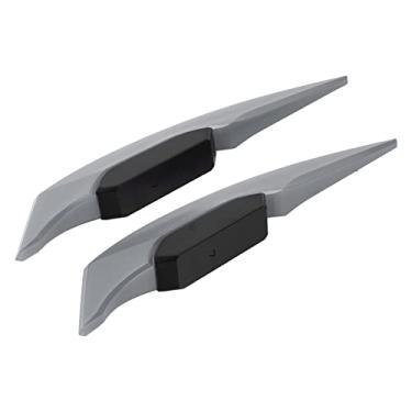 Imagem de KIMISS Par de Asas Aerodinâmicas para Motocicleta, Acessórios Universais para Bicicleta Elétrica Atv Utv, Design Elegante Em Abs para Desempenho Aprimorado (par cinza)
