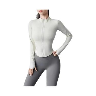 Imagem de Jaqueta De Yoga Feminina Modeladora 2024 Roupas De Fitness Curtas Com 