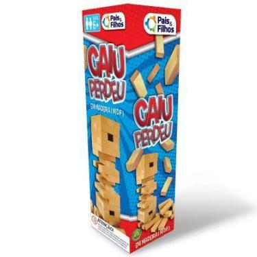 Imagem de Jogo Caiu Perdeu Madeira 54 Peças - Pais & Filhos - Pais E Filhos