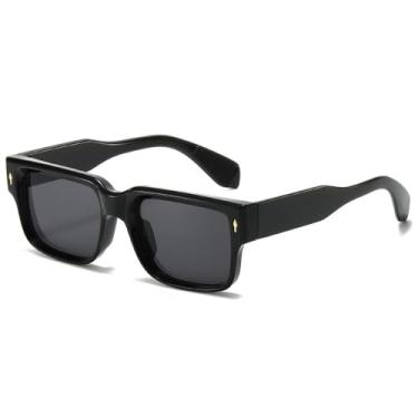 Imagem de Óculos de Sol UV400 - Estampa Leopardo Azul Degradê em Cores Doces para Homens e Mulheres, Esportes ao Ar Livre, Corrida e Ciclismo, Preto