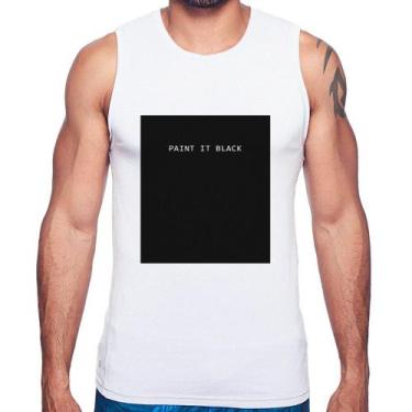 Imagem de Regata Paint it Black - Foca na Moda, Branco, M