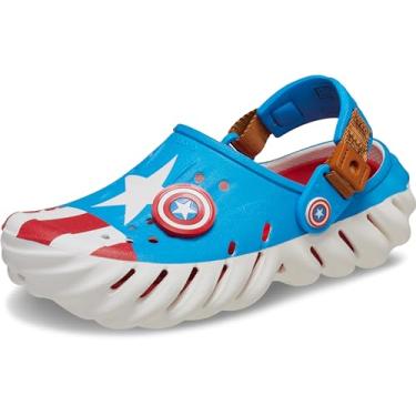 Imagem de Crocs Sandália infantil unissex Captain America Echo Clog, Capitão América, 2 UK Child
