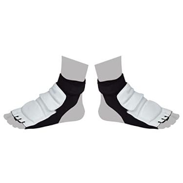Imagem de Naroote Protetor de Pés Confortável para Taekwondo Com Envoltório de Gancho e Argola, 2 X S/M/L/XL/XXL Protetor de Pés de Taekwondo, Adequado para Boxe, Muay Thai (L 36-37)