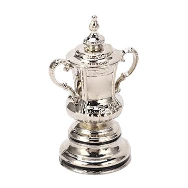 Imagem de Cryfokt Ornamento Durável à Prova de Corrosão do Copo Alto do Troféu Futebol da Simulação para Fãs de Futebol 1.8" de