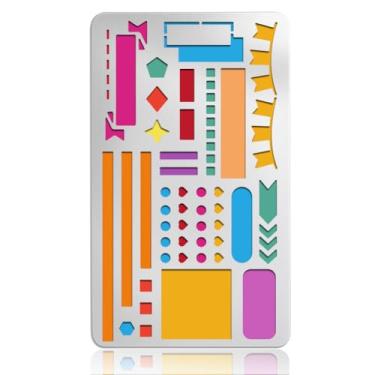 Imagem de UNICRAFTALE Estêncil básico de metal reutilizável para diferentes estênceis de borda de diário para pintura de aço inoxidável para álbum de fotos faça você mesmo álbum de fotos cartão de papel