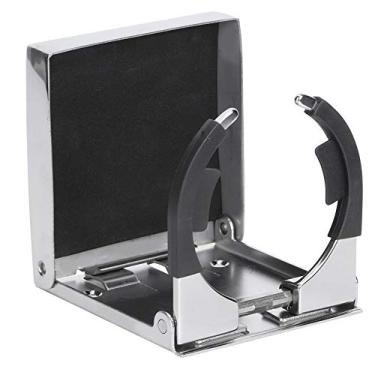 Imagem de Akozon Suporte de Garrafa Dobrável de Aço Inoxidável para Copo de Bebida para Caminhão de Barco Marinho RV Ajustável