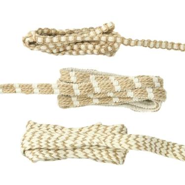 Imagem de Ipotkitt 3 peças, 3 estilos, fitas de juta, fita de serapilheira, corda de juta natural, fitas decorativas para embrulho de presente, artesanato, festa, decoração de casa - 15 m