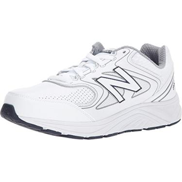 Imagem de New Balance Tênis de caminhada masculino 840 V2, Branco/Azul marinho, 11.5