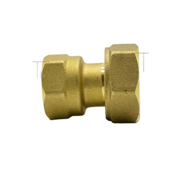 Imagem de 3/10.2 cm fêmea para 1/5.1 cm fêmea latão união tubulação água gás óleo para medidor de água