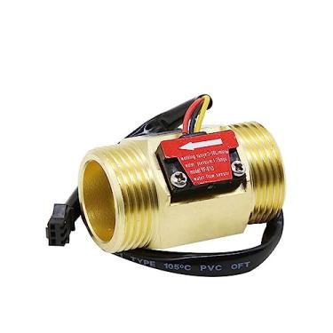 Imagem de Medidor de vazão SS304 de latão com sensor de fluxo de água G1 polegada para máquina de cartão de aquecedor de água, 1 peça