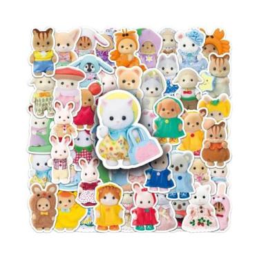 Imagem de Adesivos Impermeáveis Kawaii De Desenho Animado Da Família Sylvanian 5
