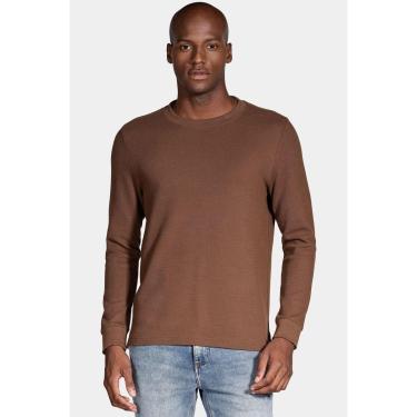 Imagem de Camiseta Aramis Manga Longa Textura Marrom Café-Masculino