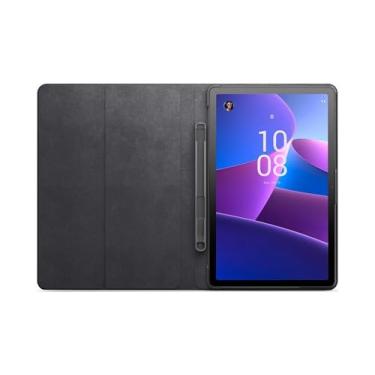 Imagem de Lenovo - Capa fólio M10 Plus (3ª geração) (EUA) - 10 polegadas - Suporte conversível - Bolsa de caneta embutida - Função dormir/acordar - Cinza - ZG38C03909