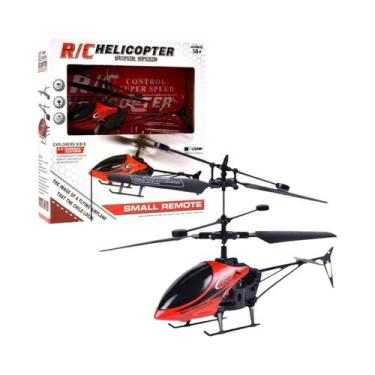 Imagem de Helicóptero De Controle Remoto De 2 Canais, Mini Aeronave RC Luminesce