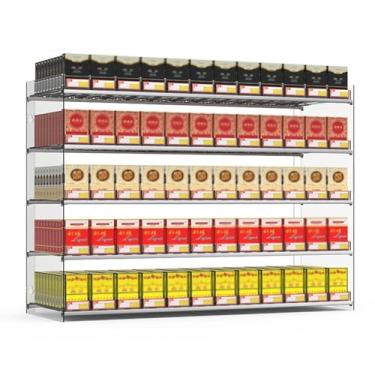 Imagem de Suporte de exibição de cigarro, rack de caixa de cigarros de pressão automática de acrílico transparência, caixa de exibição de máquina de venda automática para supermercados loja de varejo rack de