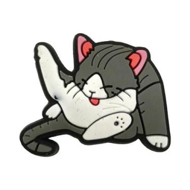 Imagem de Pingentes De PVC De Gatos De Desenho Animado Fofos Para Crocs, Sandáli