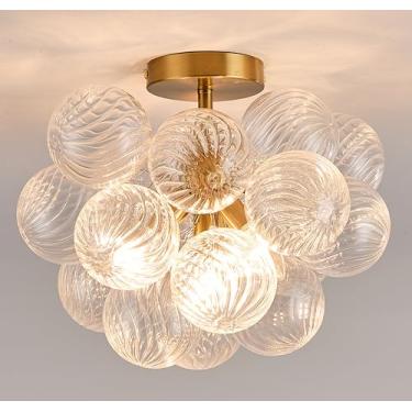 Imagem de Surpars House Lustre 4 luzes pingente bolha (bolas transparentes embutidas)