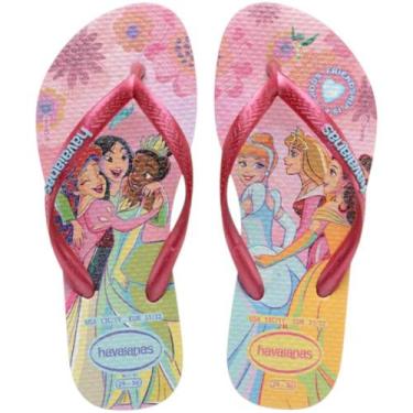 Imagem de Chinelo Infantil Havaianas REF: KIDS SLIM PRINCESS, Rosa glow, 27