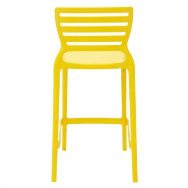 Imagem de Banqueta Sofia Amarela Em Polipropileno Fibra Tramontina