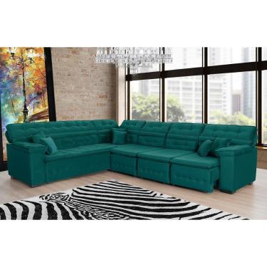 Imagem de Sofá de Canto Magno 2,57x3,32m Verde