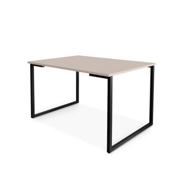 Imagem de Mesa De Jantar Para 4 Lugares Em Mdf 20mm Klm Store Preto Com Off White