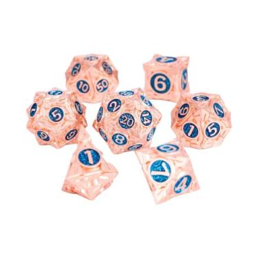 Imagem de Conjunto De Dados Metálicos DND Para Dungeons And Dragons, Dados Polie