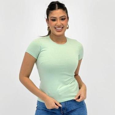 Imagem de Blusa Malwee Básica Gola Redonda Manga Curta Feminina-Feminino