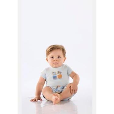 Imagem de Conjunto Body e Short para Bebê Up Baby-Masculino