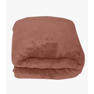 Imagem de Manta De Microfibra Lisa Casal Rovitex Home Marrom, UN, Marrom