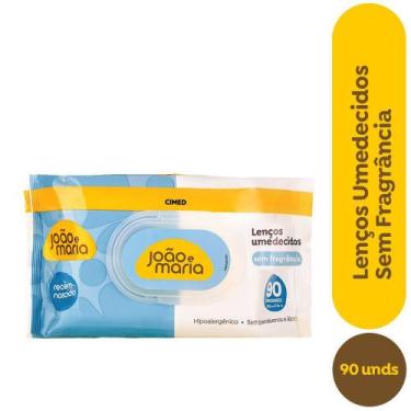 Imagem de Lenço Umedecido João e Maria Sem Fragância Cimed 90 Unidades