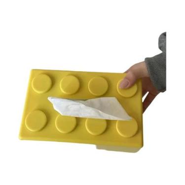 Imagem de Caixa De Lenços Criativa Em Formato De Bloco De Montar Para Armazename