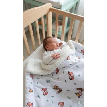 Imagem de Manta Sherpa Dupla Face Para Bebê Menino - REMI ENXOVAIS, raposa