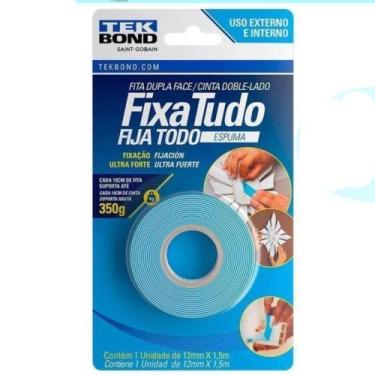 Imagem de Fita Dupla Face Espuma Fixa Tudo Tekbond