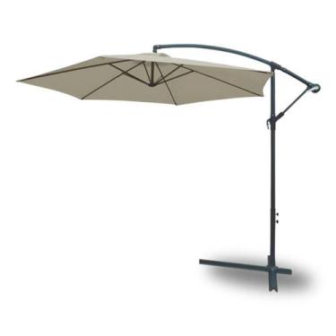 Imagem de Ombrelone lateral suspenso 3,0m em alumínio branco importway