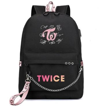 Imagem de Mochila escolar Anime Twice Girl Kids Bolsa 32x15x45cm - Yiweisai