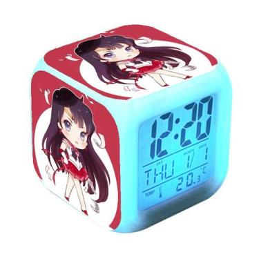 Imagem de Despertador digital LED Sailors Moons Square 8x8x8cm - yiweisai