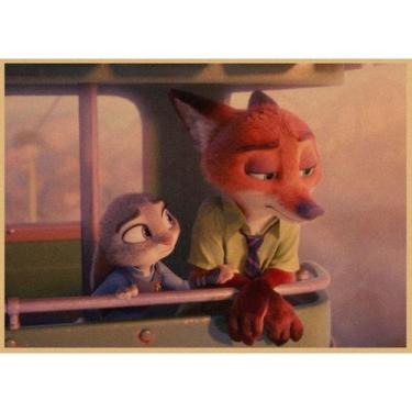 Imagem de Pôster: arte de parede, pintura decorativa, Zootopias, retrô, anime - 