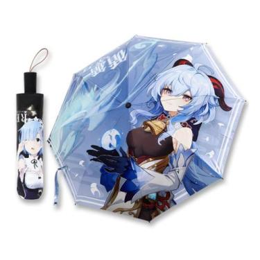 Imagem de Guarda-chuva Genshin Impacts Ganyu Anime à prova de vento à prova de v
