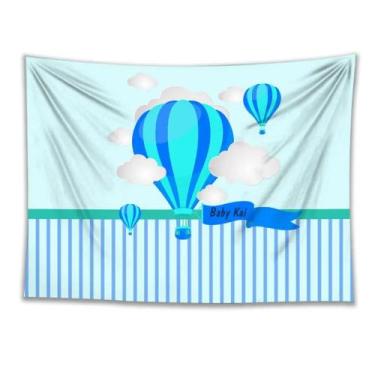 Imagem de Tapeçaria, balão de ar quente, decoração de parede, poliéster 280x150c