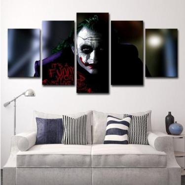 Imagem de Pôsteres de pintura de parede em tela imprimem 5 painéis Jokers Anime 