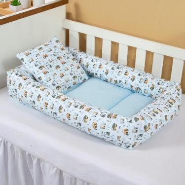 Imagem de Ninho Redutor com Almofada Decorativa para Bebê Menina - Zan Baby, Tra