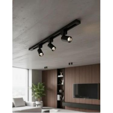 Imagem de Trilho Eletrificado 50cm 3 Spots 7w LED Minimalista Moderno Sofisticad