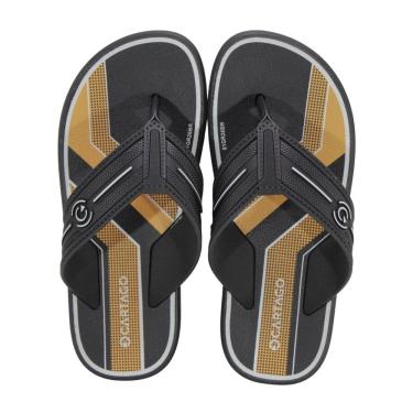 Imagem de Chinelo Infantil Cartago Palermo Preto/Amarelo