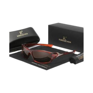 Imagem de Óculos De Sol Polarizados UV400 Para Homens KINGSEVEN 2024, Anti-refle