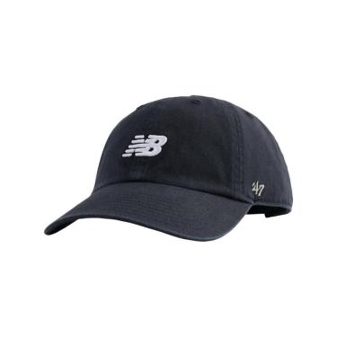 Imagem de Boné New Balance 6 Panel Core Preto e Branco Unissex-Unissex