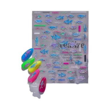 Imagem de Adesivos Decorativos Para Unhas Em Forma De Bolha De Gato Brilhante 5D