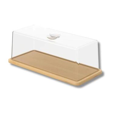 Imagem de Porta Pão em Bambu com Cúpula Coza Brisa Brinox - 40656/3009