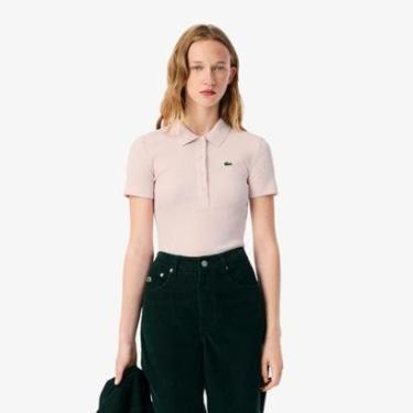 Imagem de Camisa Polo Lacoste Slim Fit L.12.D em Algodão Canelado Feminina-Feminino